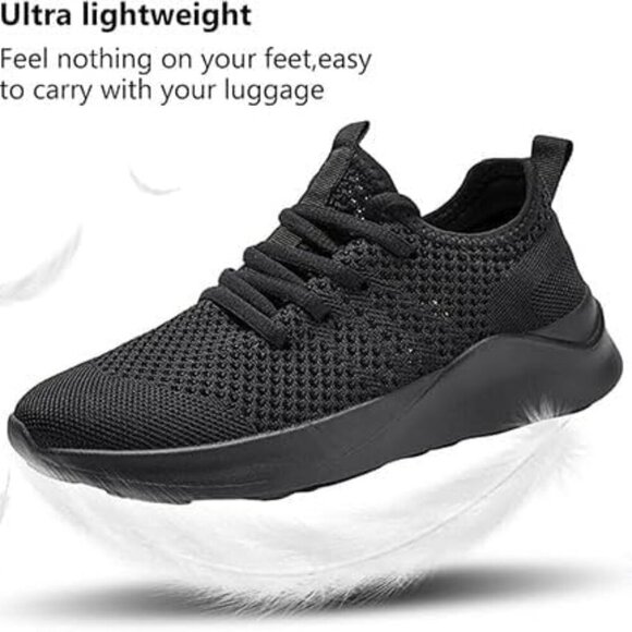 Women's Mesh Lightweight Tennis Shoes Breathable Non-Slip Workout Sneakers - Picture 2 of 7